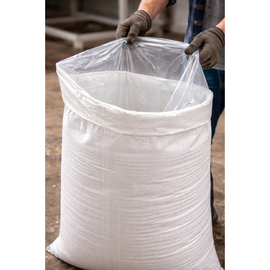 #T2340EI SAC POLYPROPYLENE BLANC AVEC OUVERTURE FACILE & LINER INSÉRÉ COUSU <br>23