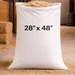 #T2848 SAC POLYPROPYLÈNE BLANC <br>28x48