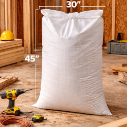 #T3045 SAC POLYPROPYLÈNE BLANC <br>30