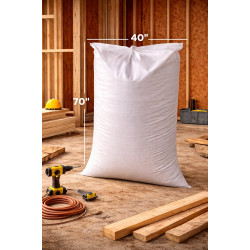 #T4070 SAC POLYPROPYLÈNE BLANC <br>40