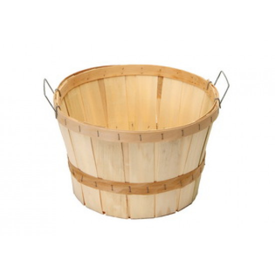 #8630 NATURAL WOOD 1 BUSHEL <br>18